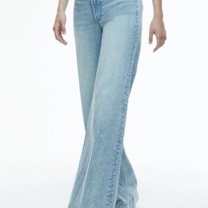 NWOT Alice + Olivia Low Rise Wide Leg Jeans, 24